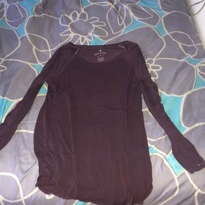 Long sleeve purple shirt
